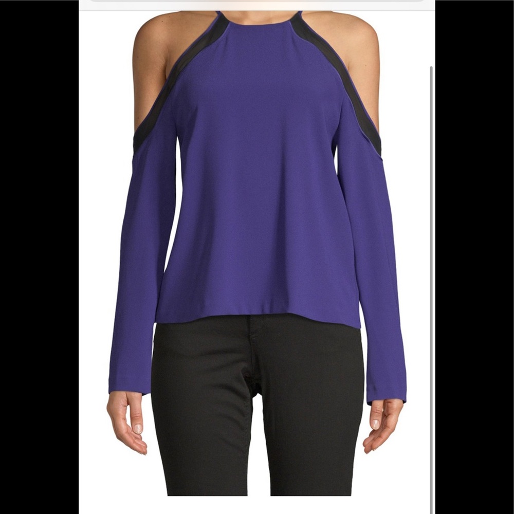 Ramy Brook Anya Long Sleeve Cold Shoulder Blouse